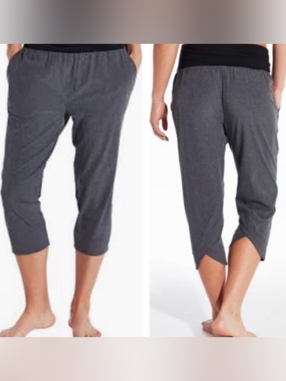 CALIA by Carrie Underwood Heather Gray Cropped Capri Pants